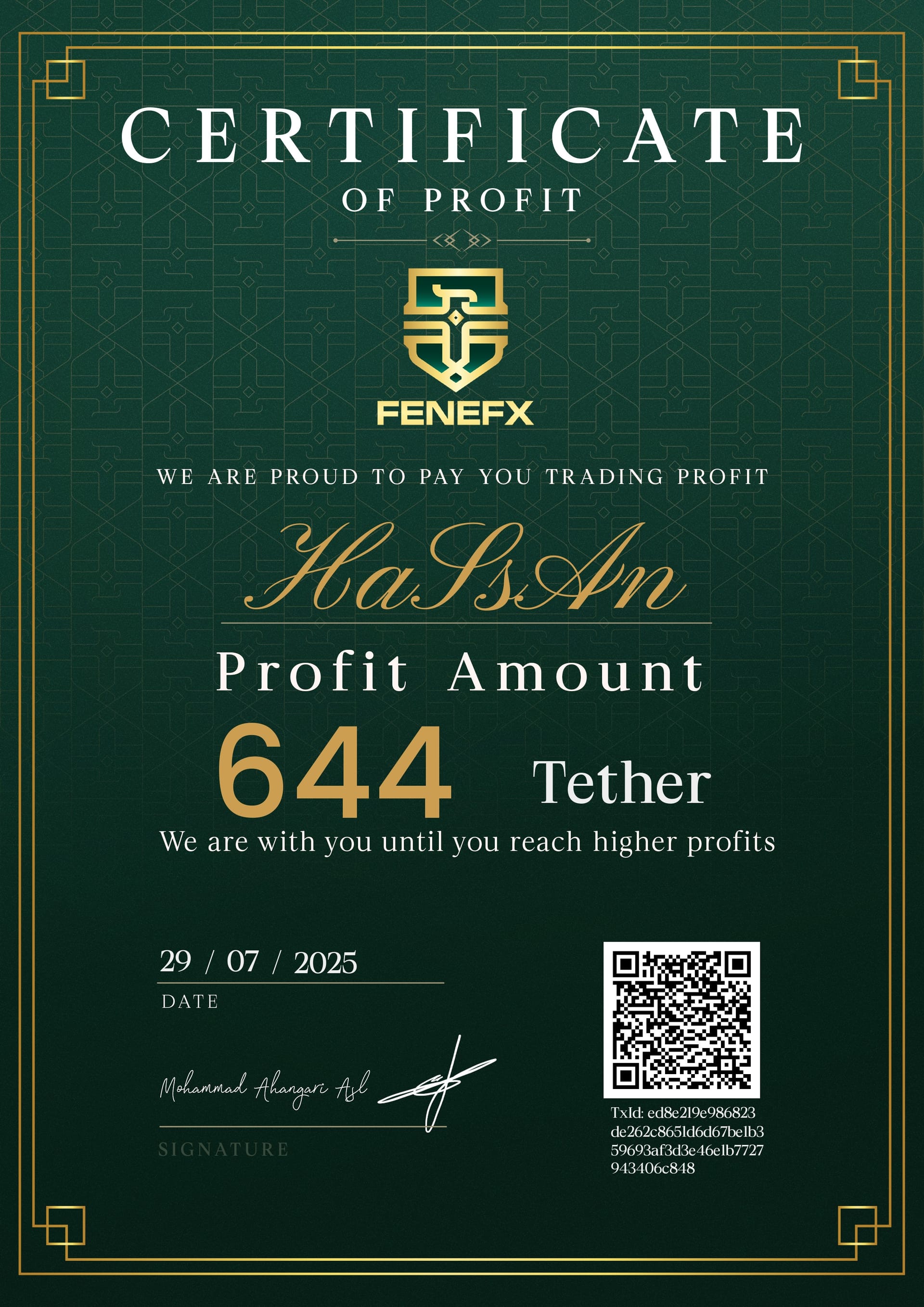 Duplicate Certificate 4