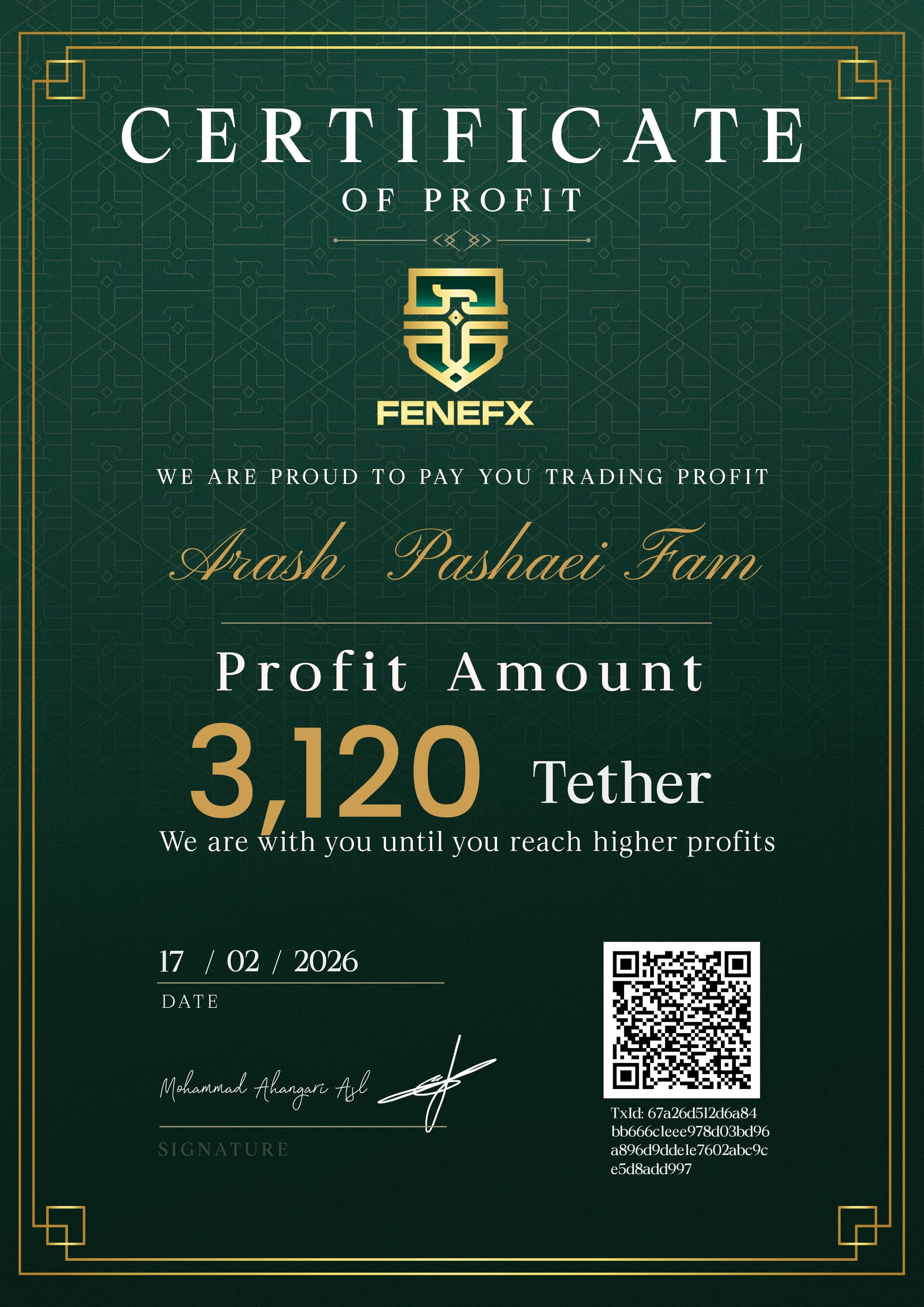 Duplicate Certificate 3